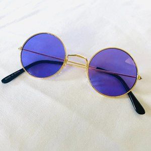 Women's Purple John Lennon Glasses | Skeleteen